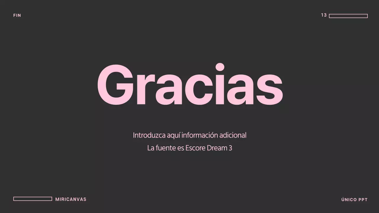 Presentaciones únicas