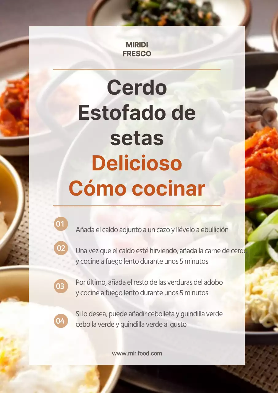 Cartel de recetas de ramen sencillas, fotogénicas y fáciles de seguir