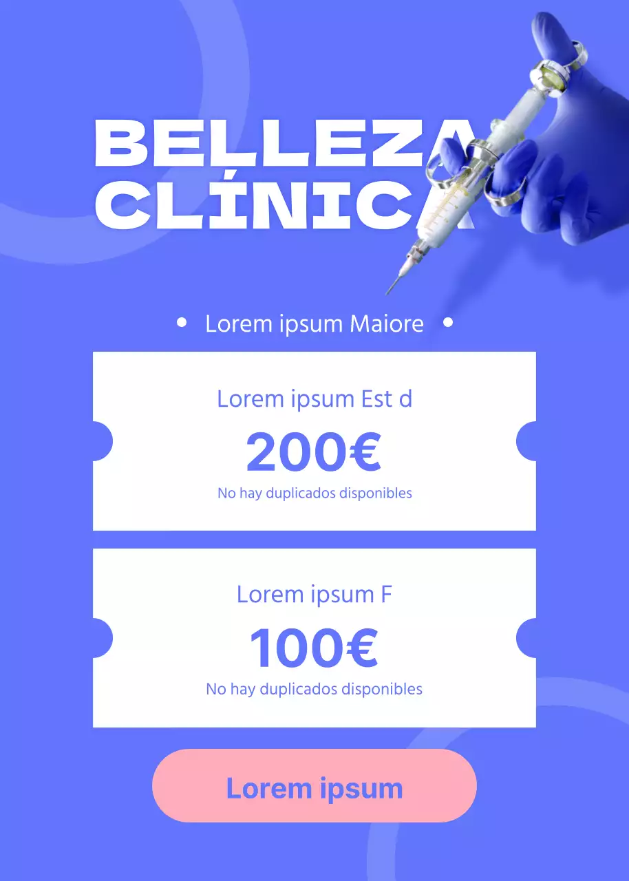 The blue Beauty Clinic SAT Evento benéfico pop-up