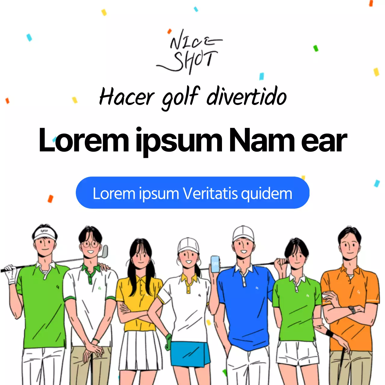 Blanco limpio ilustración golf lección contratación