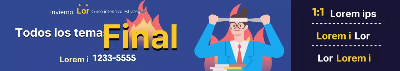 Ilustración azul lindo anuncio de la escuela