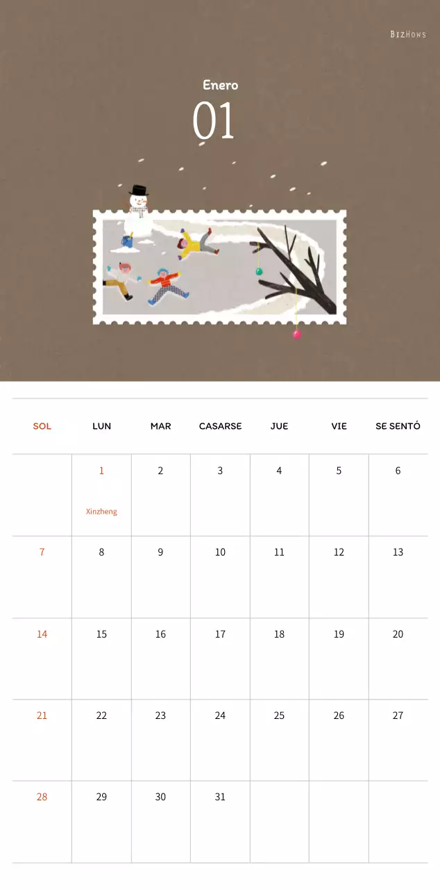 Ilustraciones de sellos con un concepto cálido