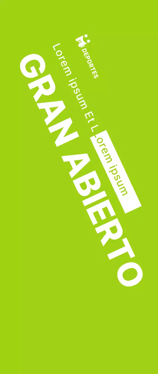 Un concepto limpio en blanco y verde lima para anunciar y promocionar eventos de venta libre de ropa deportiva.