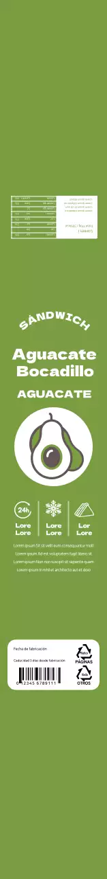 Verde icono simple sandwichera fiambrera