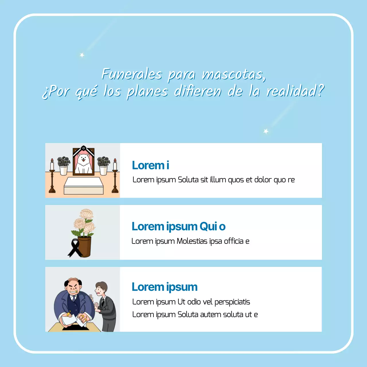 La historia de Petros con simpáticas ilustraciones azules