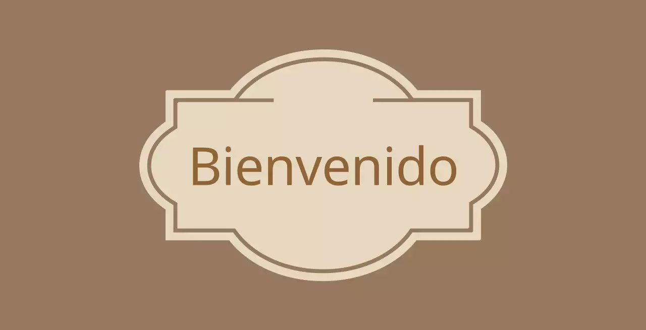 Cartel de bienvenida con etiquetas Hotel Valeant