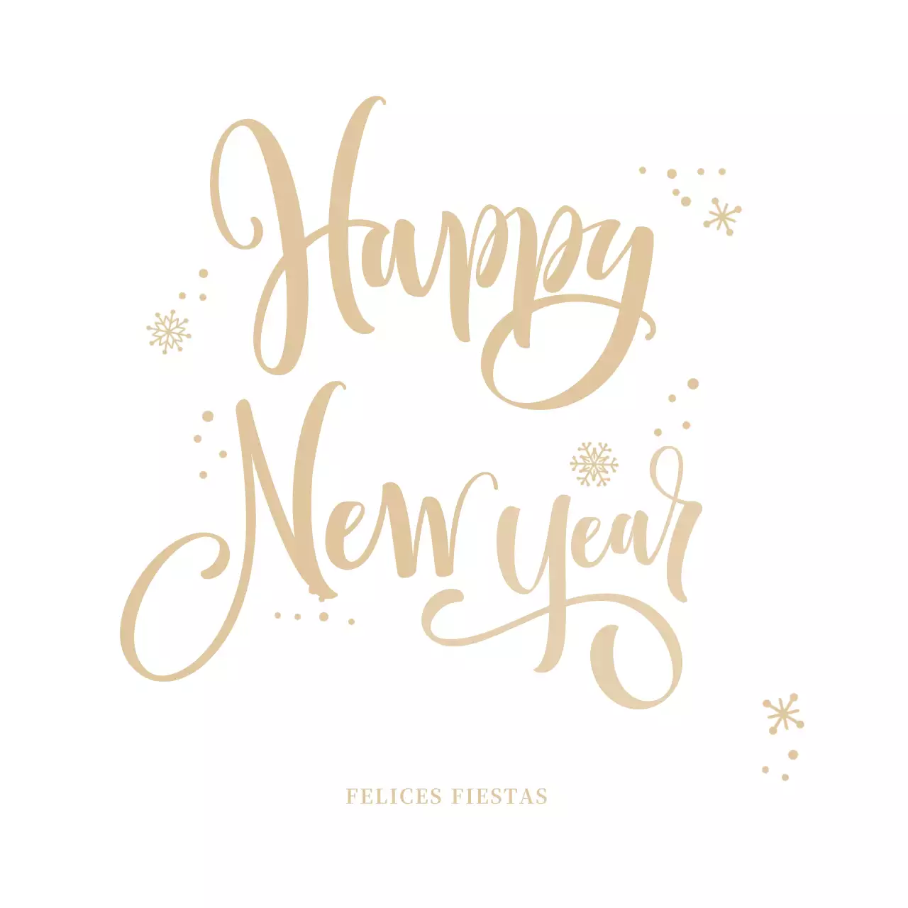 Postal sencilla blanca de Año Nuevo Tarjeta postal