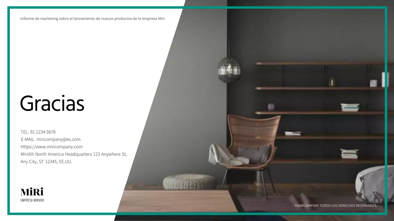 Plan de marketing online para muebles verde oscuro