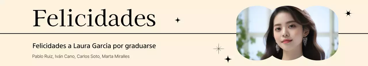 Marco de fotos geométrico con líneas beige