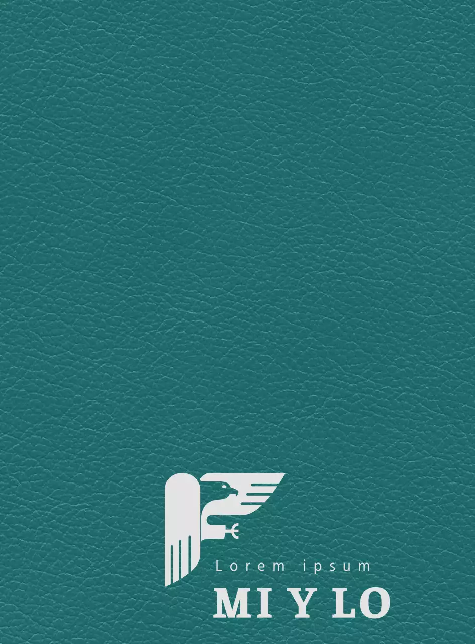 Elegante portada de agenda con el logotipo de un bufete de abogados