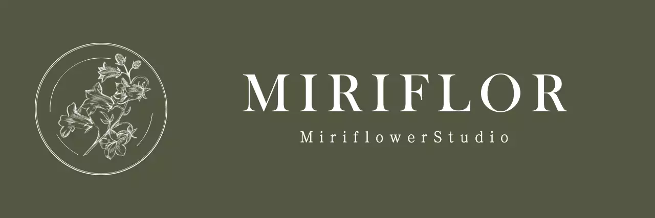 Emocional ilustración floral emblema estilo logotipo en negro Para el personal del estudio de flores y experiencias