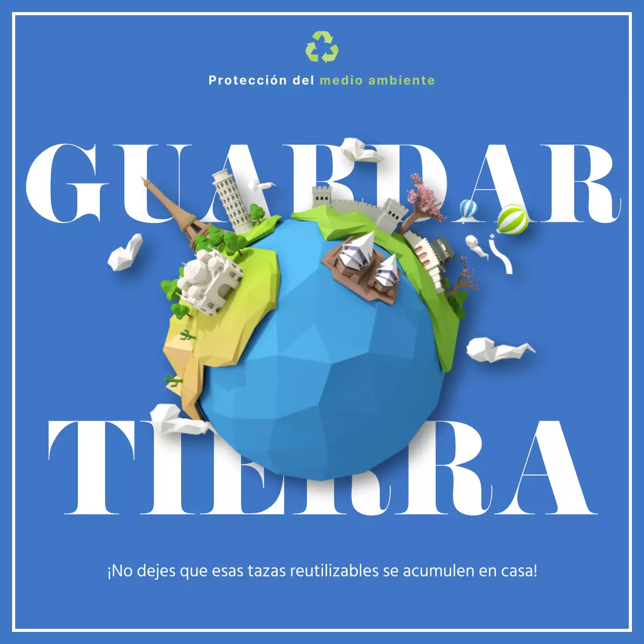 Azul y verde para el planeta CardNews