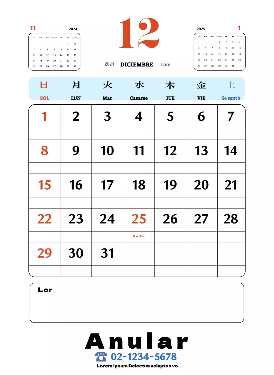 Posavasos retro rojo y azul calendario de recuerdos