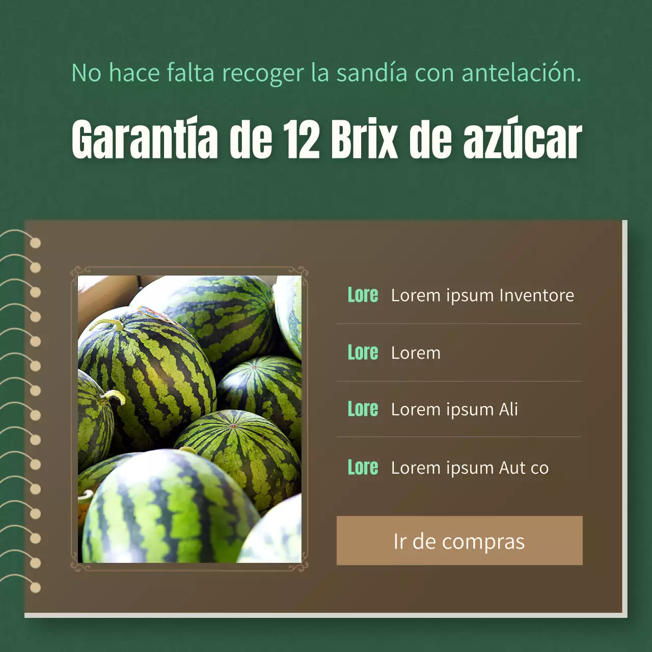 Explicación de los consejos para elegir una sandía tropical roja y verde