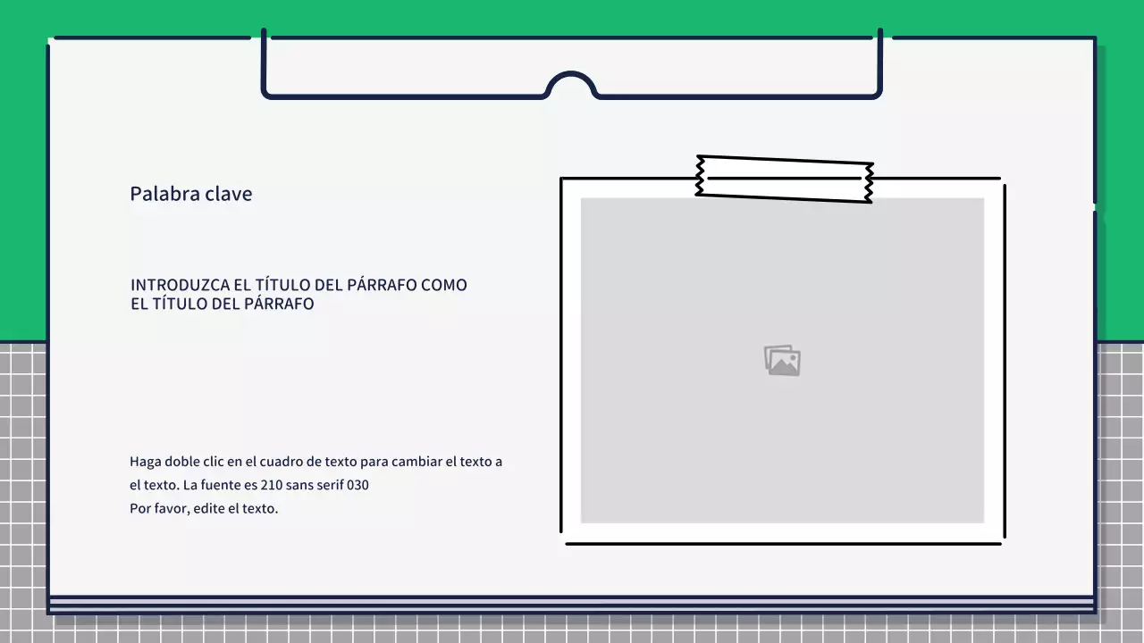 Presentación sobre el diseño de iconos bonitos y básicos en verde y amarillo