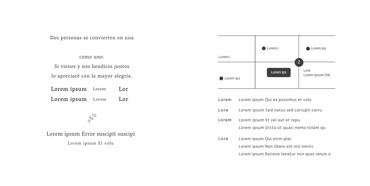 Invitación de boda sencilla y sentimental con narcisos y coloridas ilustraciones florales