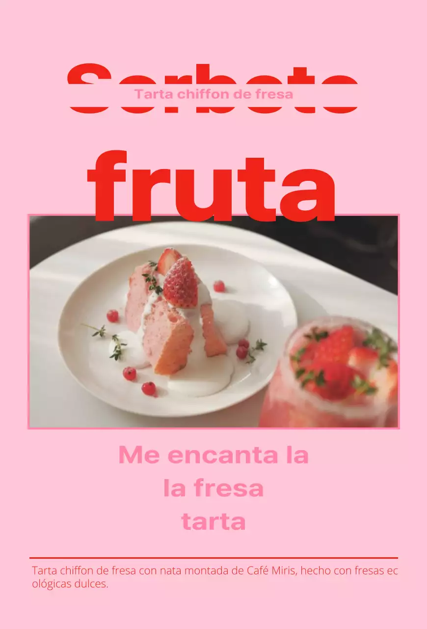 Promover un menú marco de fotos en rojo y rosa