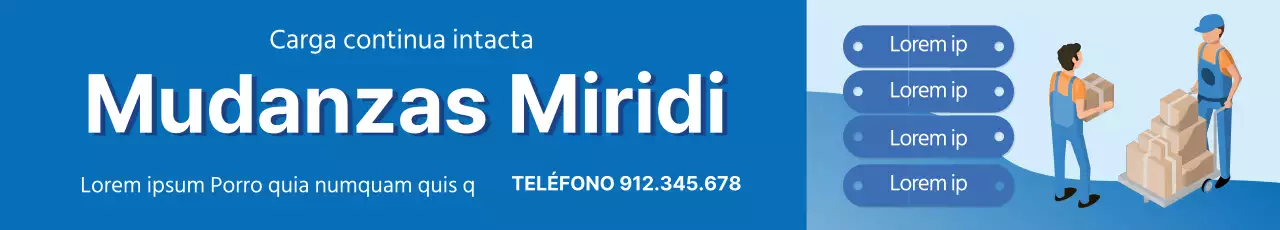 Blue Illustration promueve los servicios de mudanzas limpias