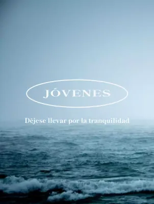 Mercancía con fotos del océano azul, tranquilo y sereno y palabras sentimentales en inglés.