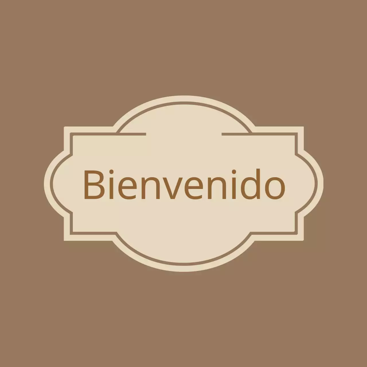 Cartel de bienvenida con etiquetas Hotel Valeant