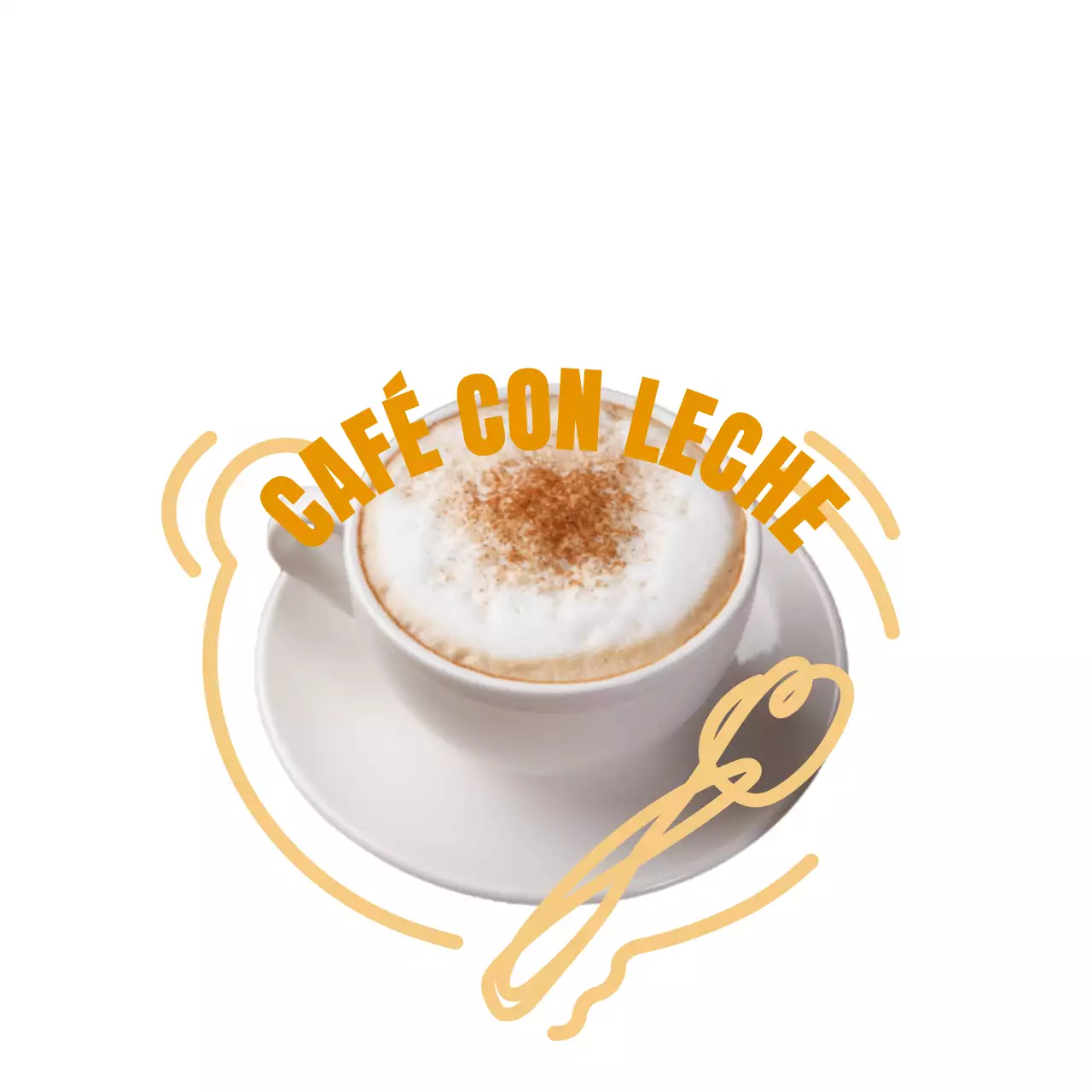 Alegre y colorida ilustración de garabatos para promocionar y orientar postres conceptuales