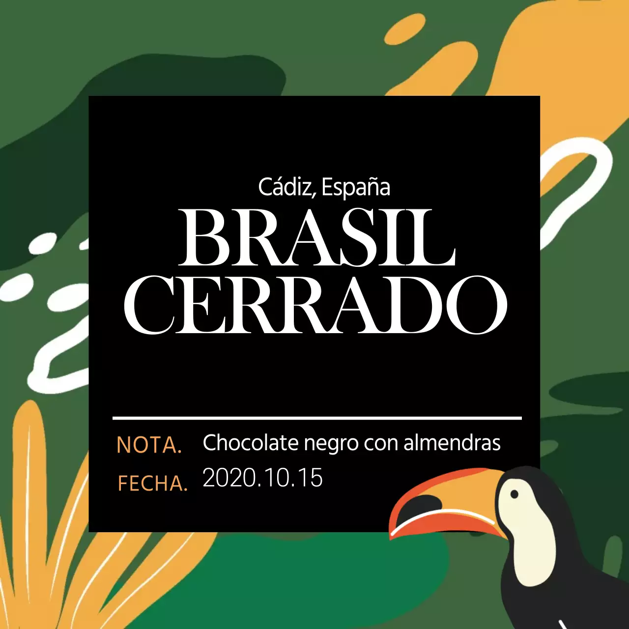 Etiquetas para granos de café