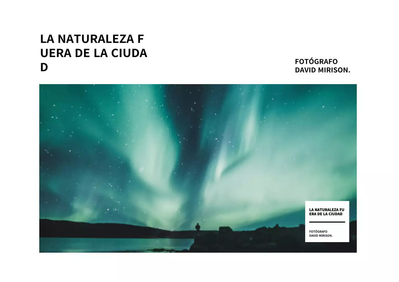 Una exposición fotográfica sencilla y moderna en blanco y negro