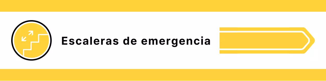Para orientarse con sencillos pictogramas amarillos y verdes