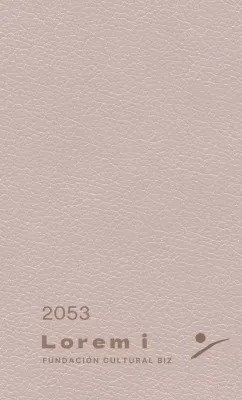 Portada de la agenda con el logotipo de la Fundación Cultural en texto rosa