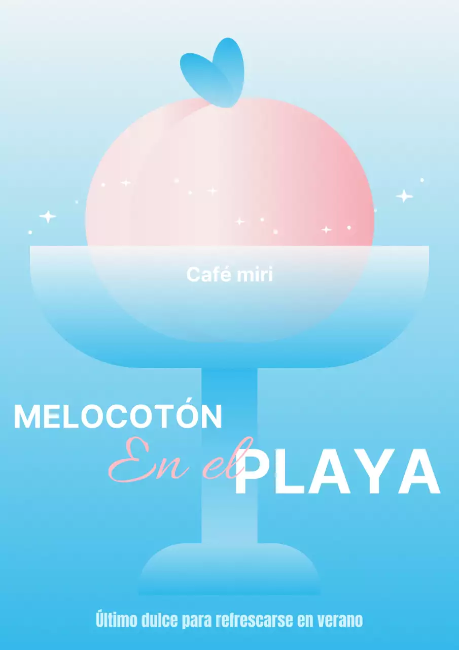 Una serie de comunicaciones de marketing con ilustraciones de frutas de verano