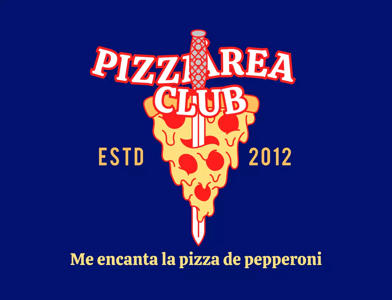 Un moderno empleado de pizzería vestido de rojo y amarillo