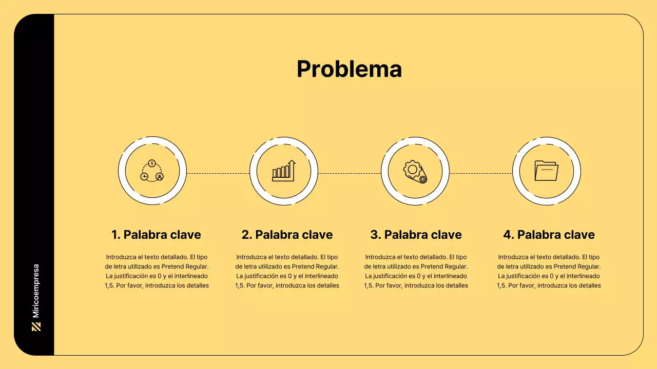 Ilustración empresarial de líneas sencillas y color amarillo