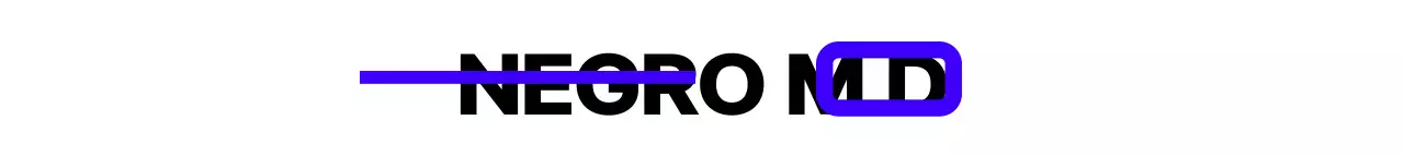 Blanco y negro azul marino texto simple y cadera logotipo estilo estudio promoción y publicidad