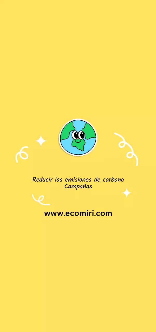 Simpática ilustración medioambiental amarilla para la campaña Save the Planet