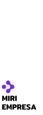 Logotipo limpio y sencillo en morado y negro para la promoción de empresas