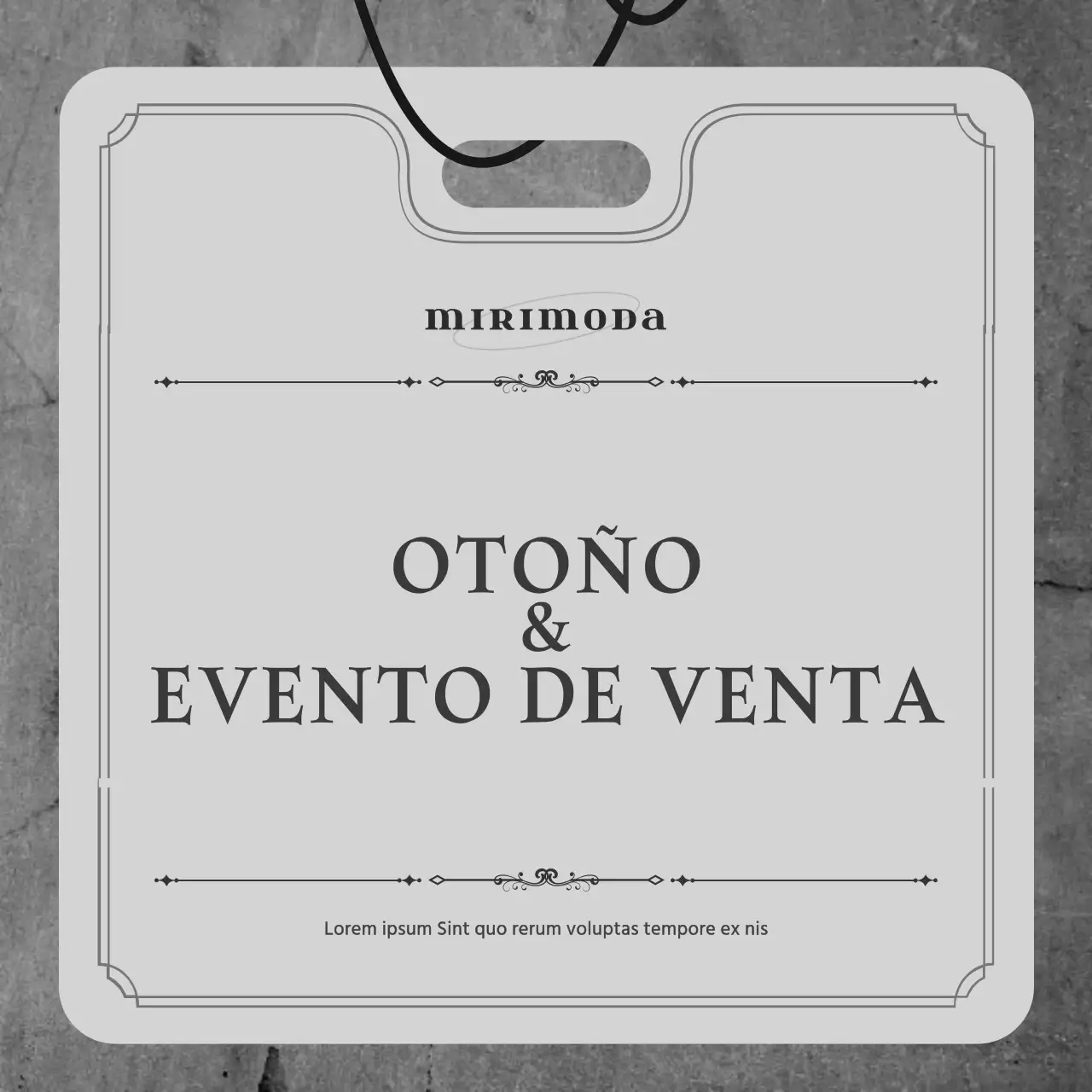 Gris y negro de lujo jean etiqueta concepto ropa a la venta