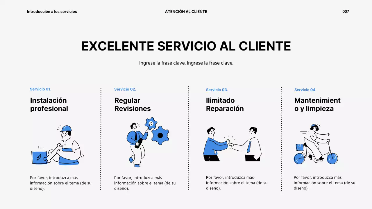 Presentación del servicio de alquiler de electrodomésticos