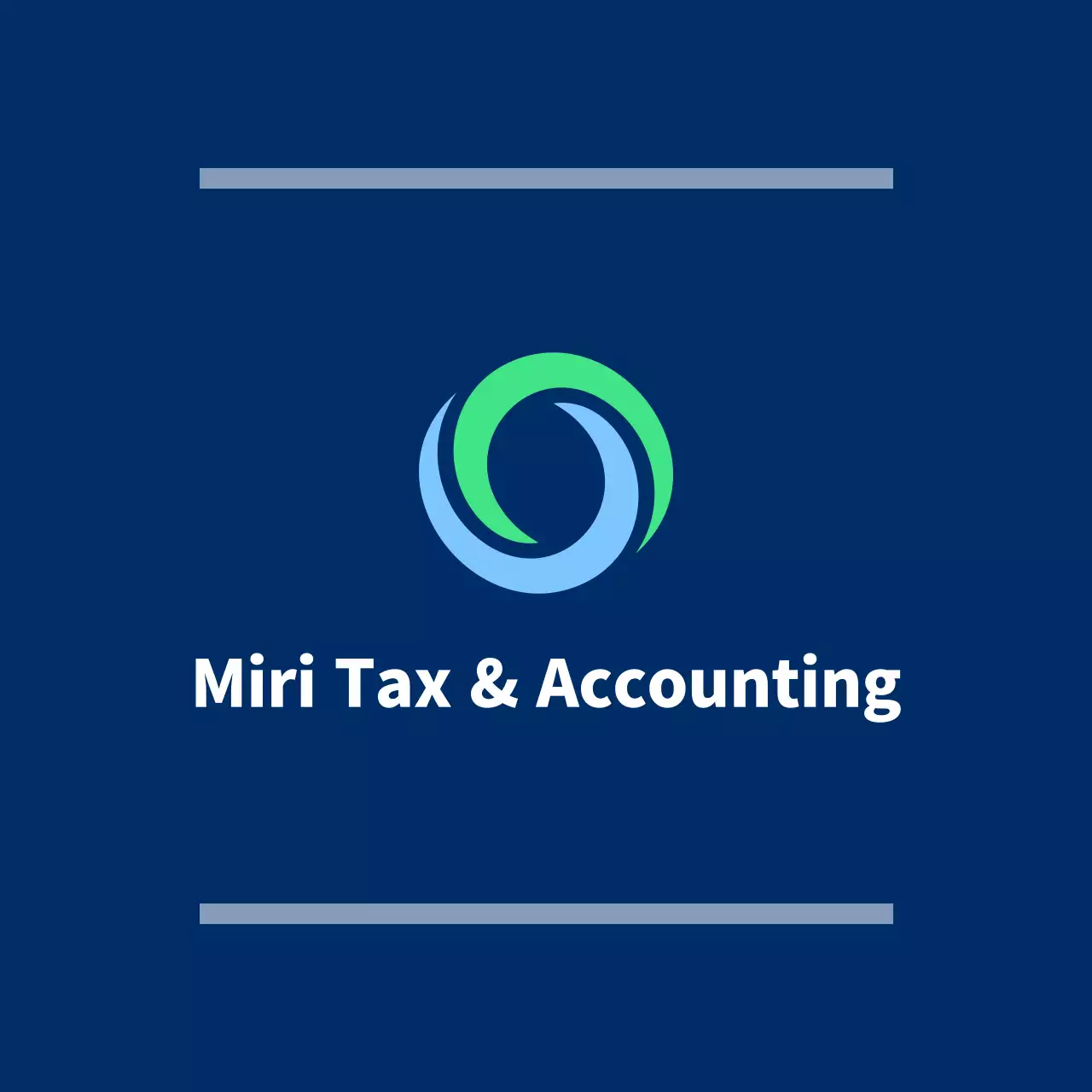 Banderín azul marino para oficina pública con el logotipo y el nombre de la oficina fiscal y contable.