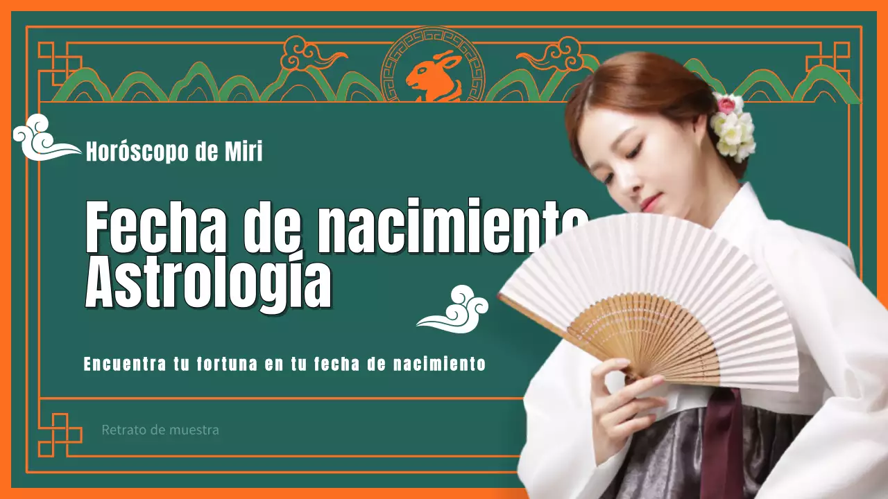 Verde multicolor Horóscopo de Año Nuevo tradicional intenso