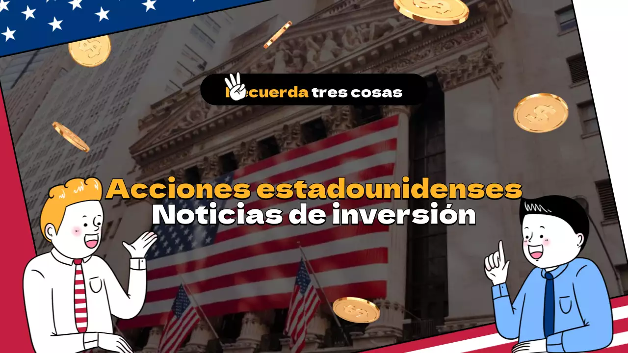 Información cursi en blanco y amarillo sobre la inversión en bolsa en EE.UU.