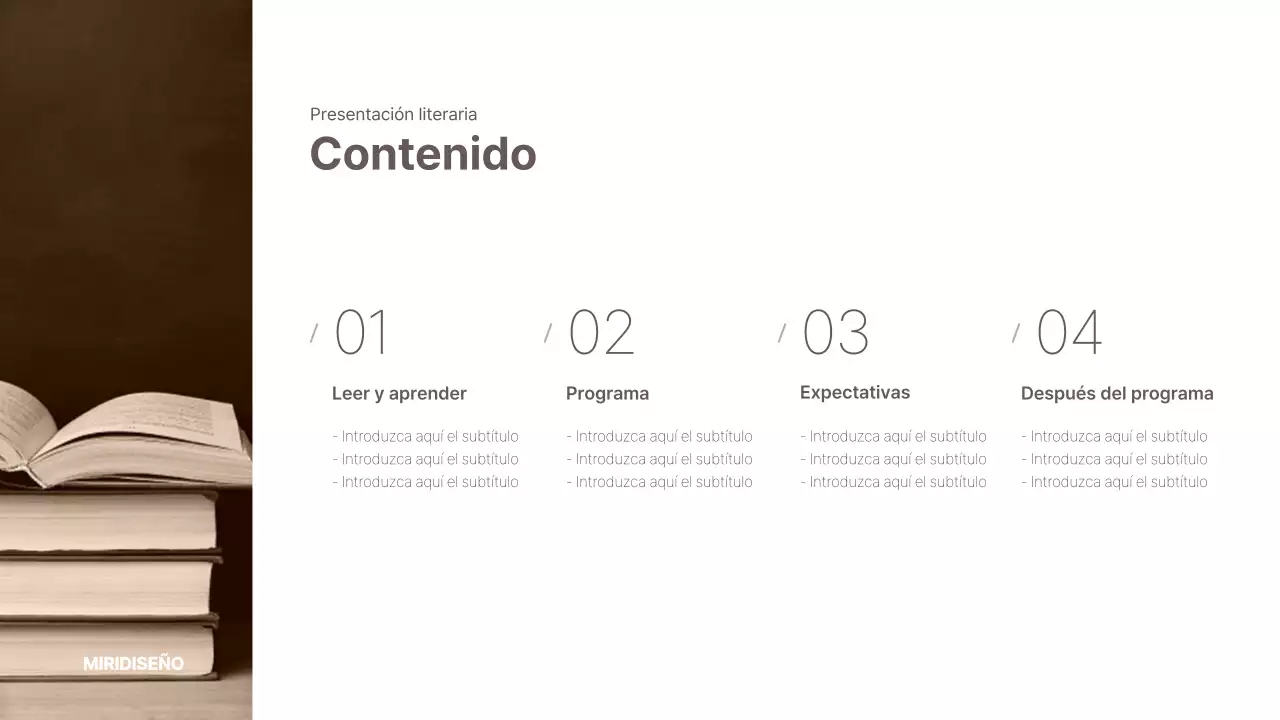 Introducción al programa de lectura temática de Brown