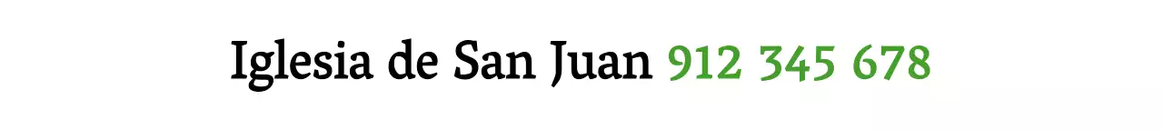 Negro y verde, estilo de texto limpio para información y promociones eclesiásticas