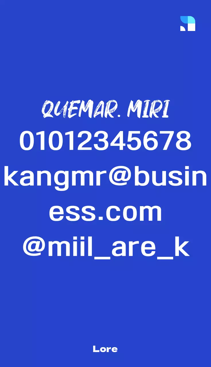 Diseño sencillo con títulos en cursiva resaltados en azul