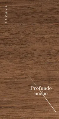 Diseño Izakaya con kanji gris claro y líneas diagonales