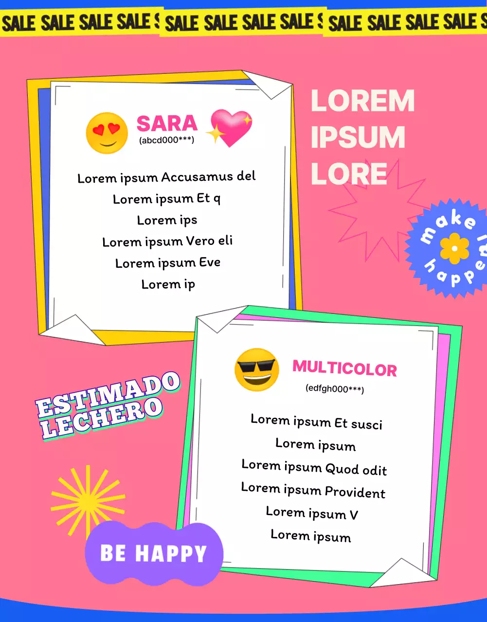 Página de detalles de la Pegatina Azul