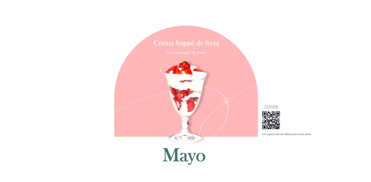 Calendario de cafés con recomendaciones de bebidas del mes