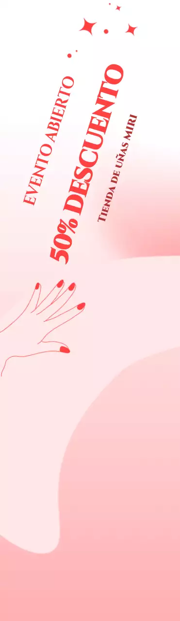 Promociona tu salón de manicura con un bonito fondo rosa