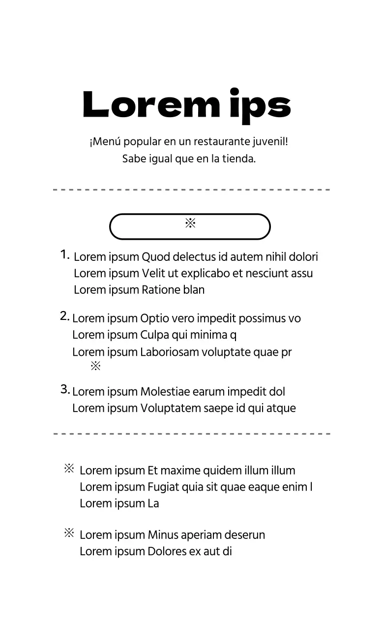 Etiquetas limpias de línea blanca para recetas de alimentos