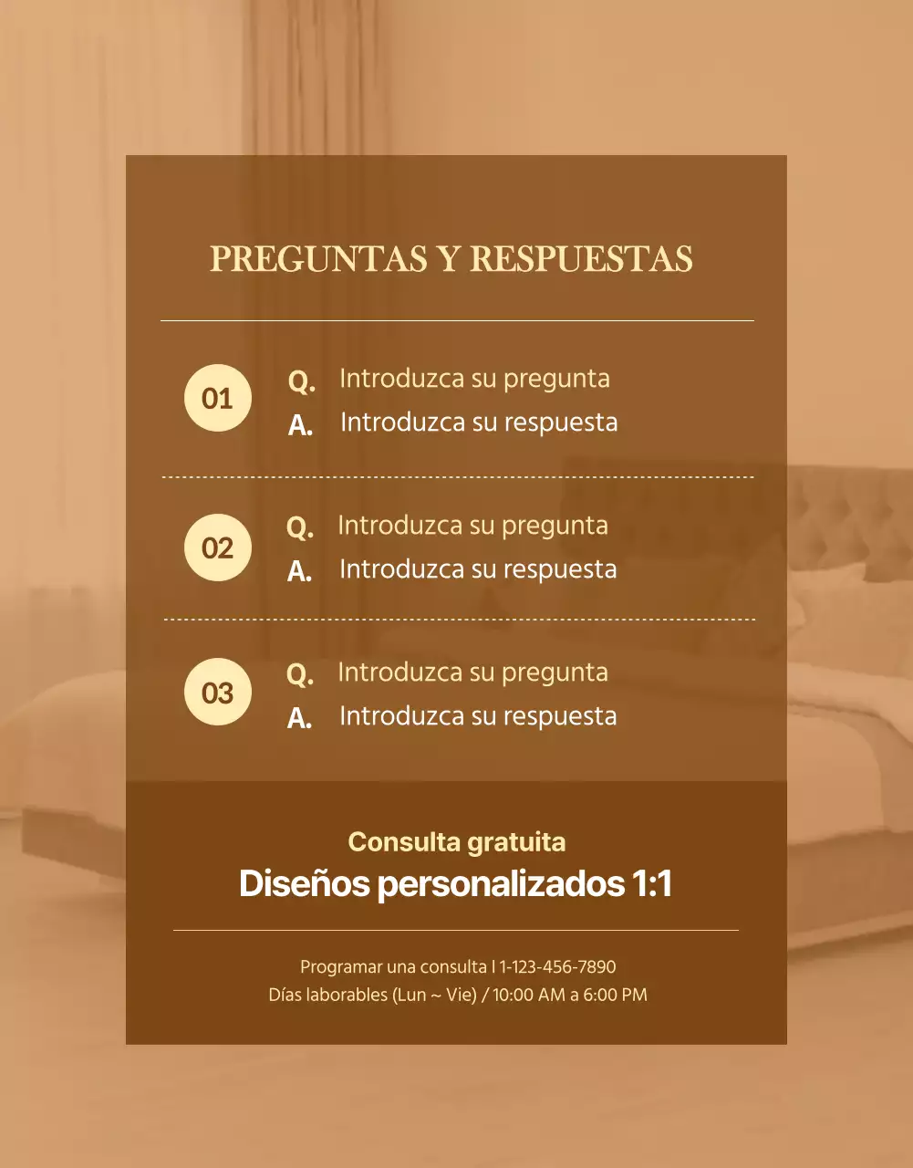 Cortinas otoñales página detallada