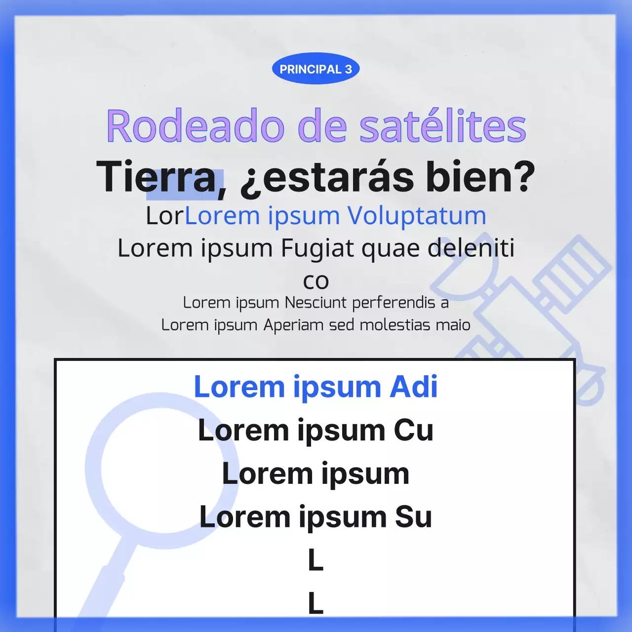 Presentamos el museo del espacio minimalista en negro y azul